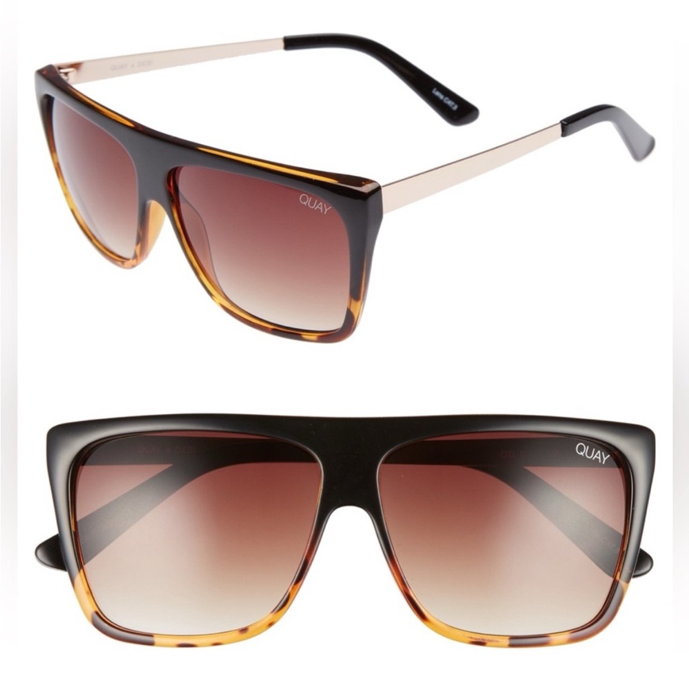 Quay Australia x Desi Perkins OTL II tortoiseshell ombré sunglasses